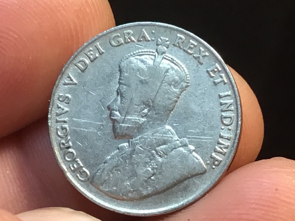 1922 Canadian Five Cent, Penny, Canada Nickel