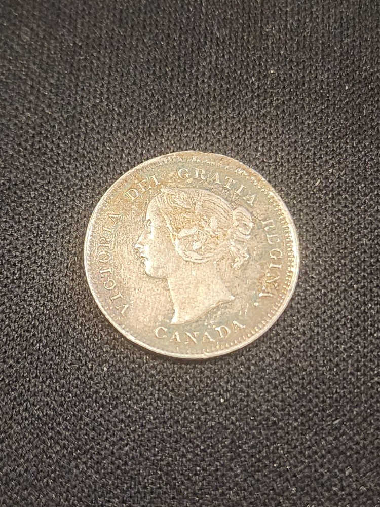 1899 Canada 5 Cents Silver Coin