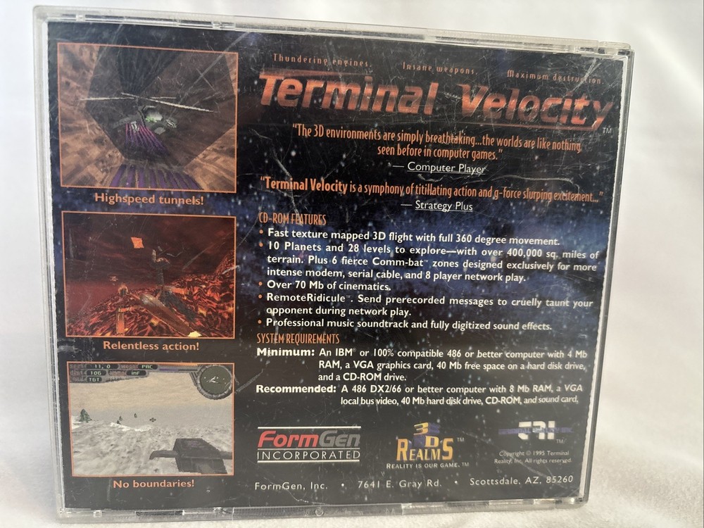 Terminal Velocity (PC) CD-ROM by 3D Realms