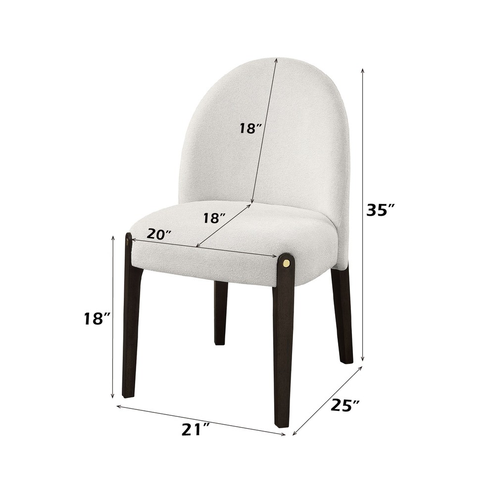 Clayten Beige Fabric Side Chair