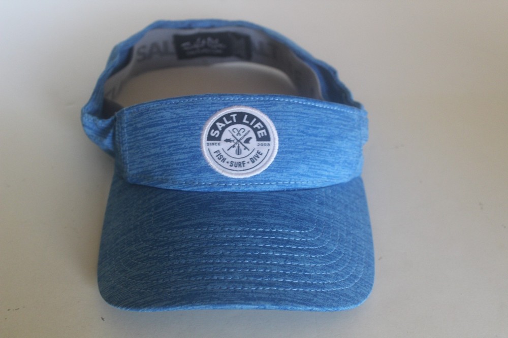 Salt Life Fish Surf Dive Blue Visor Hat