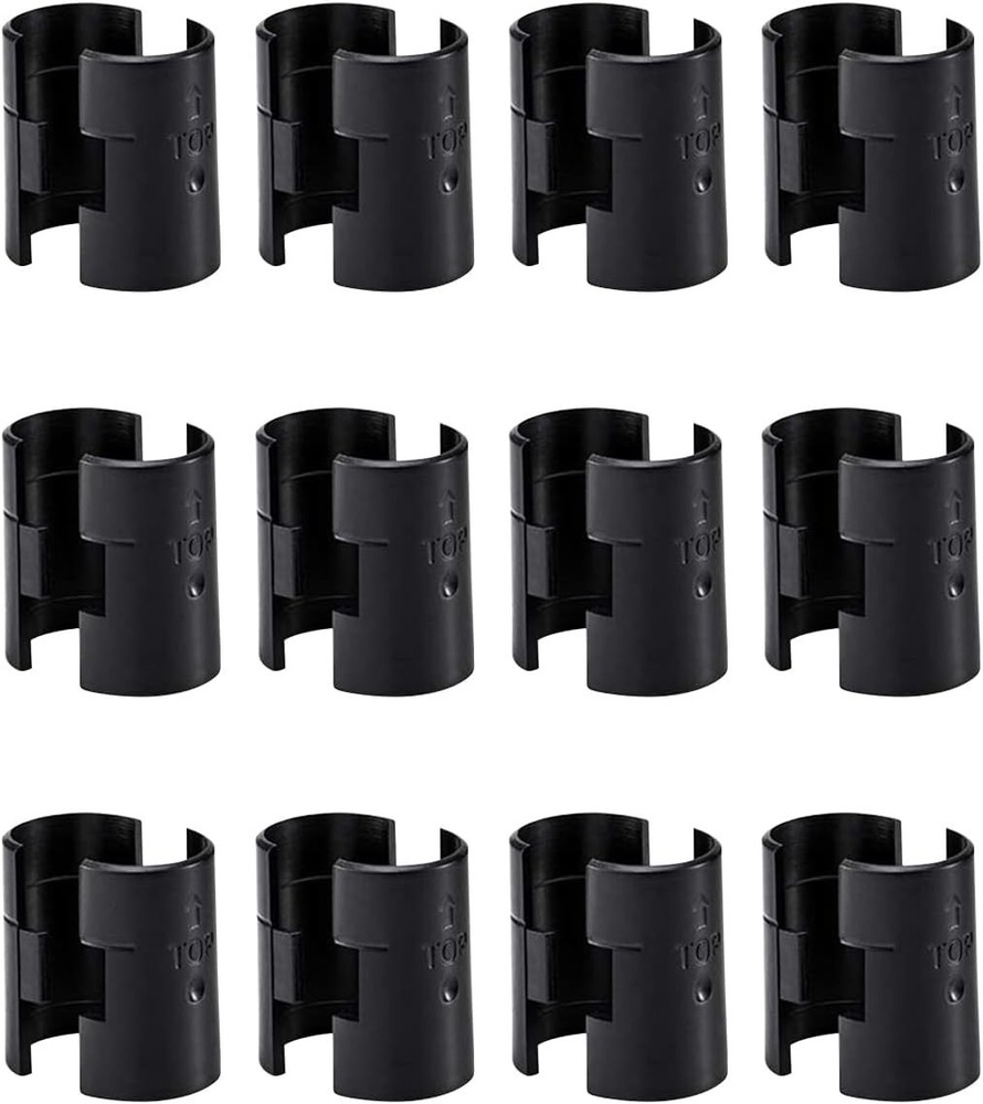 Universal 24 Pack Wire Shelf Lock Clips - Durable Fix for Shelving Systems