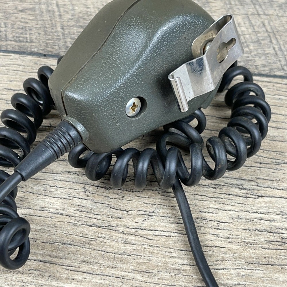 Icom Gray Handheld Microphone Talk Speaker Please see pictures and description