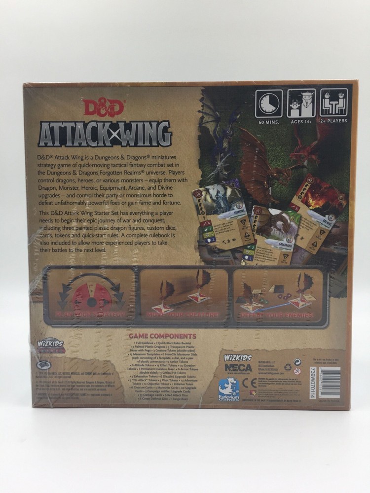 D&D Attack Wing Starter Set - Dragon Miniatures - SEALED