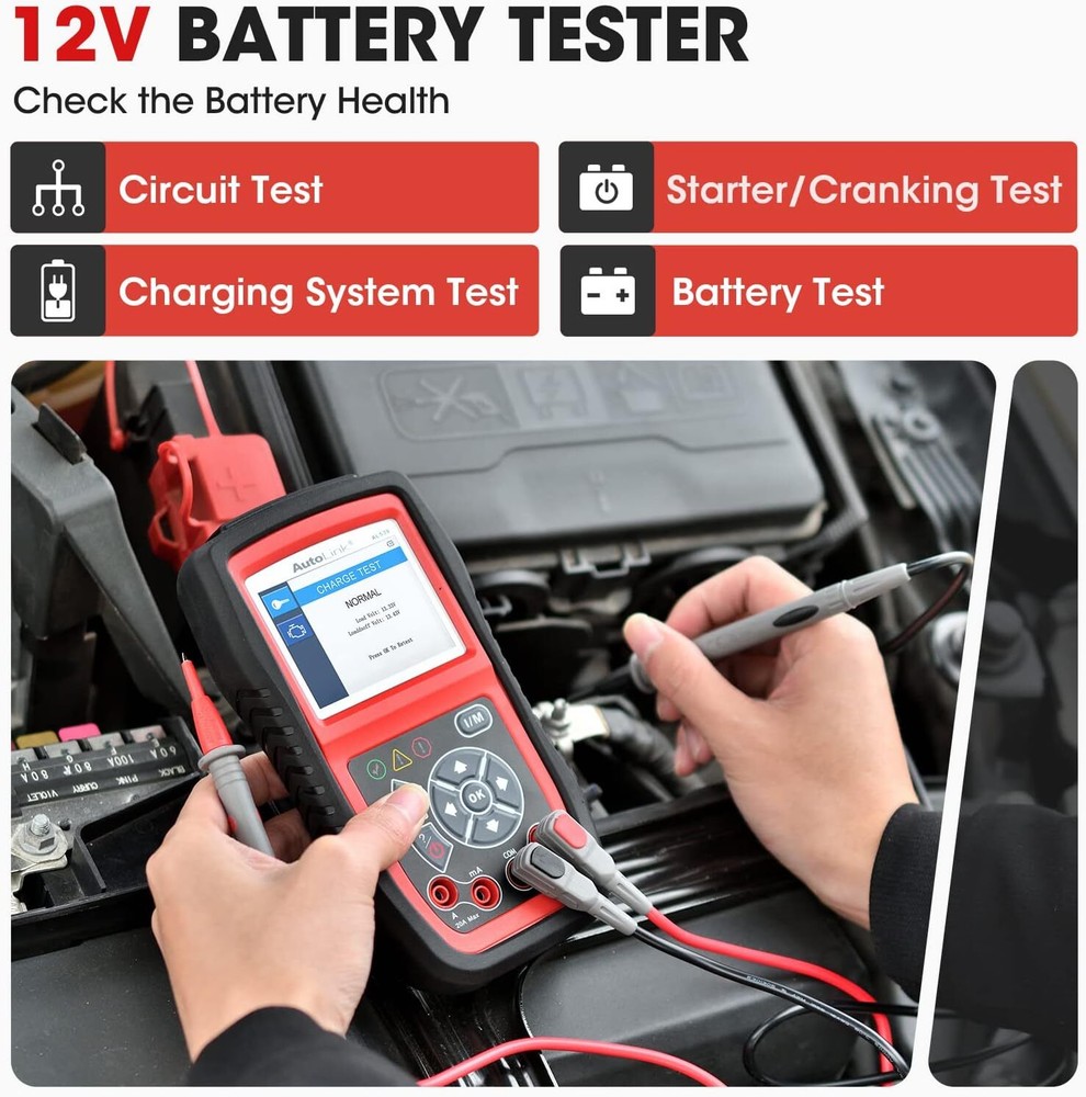 Autel AutoLink AL539B Battery Electrical Circuit Tester OBD2 Code Reader Scanner