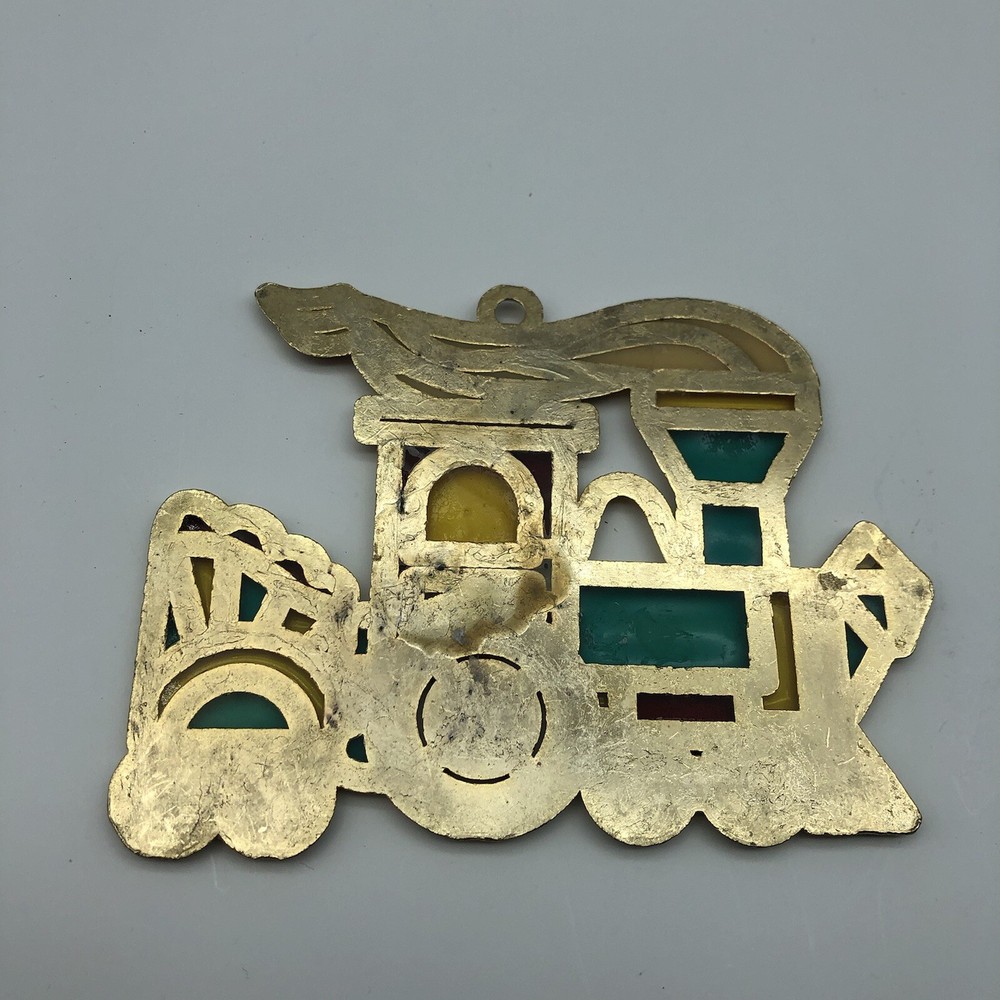 Vintage Train engine suncatcher ornament
