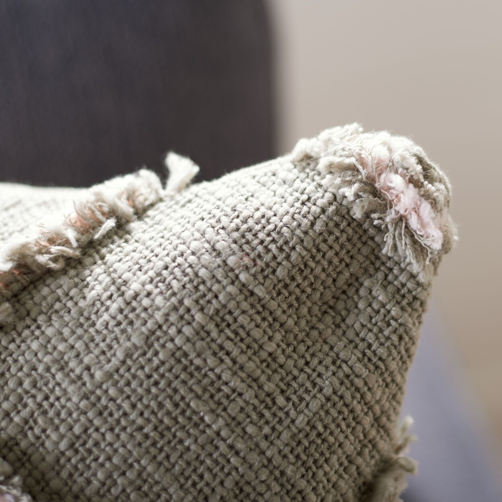 SAFAVIEH Ashlin Pillow | Grey / Beige |