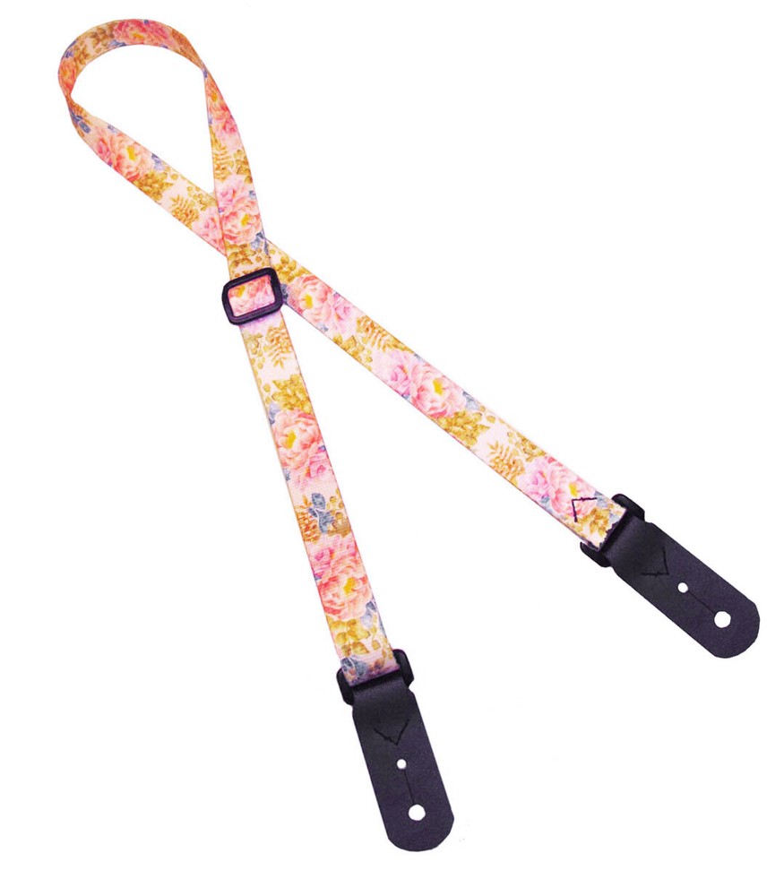 Legacystraps Mandolin Strap Ukulele Strap Pastel Flower Design