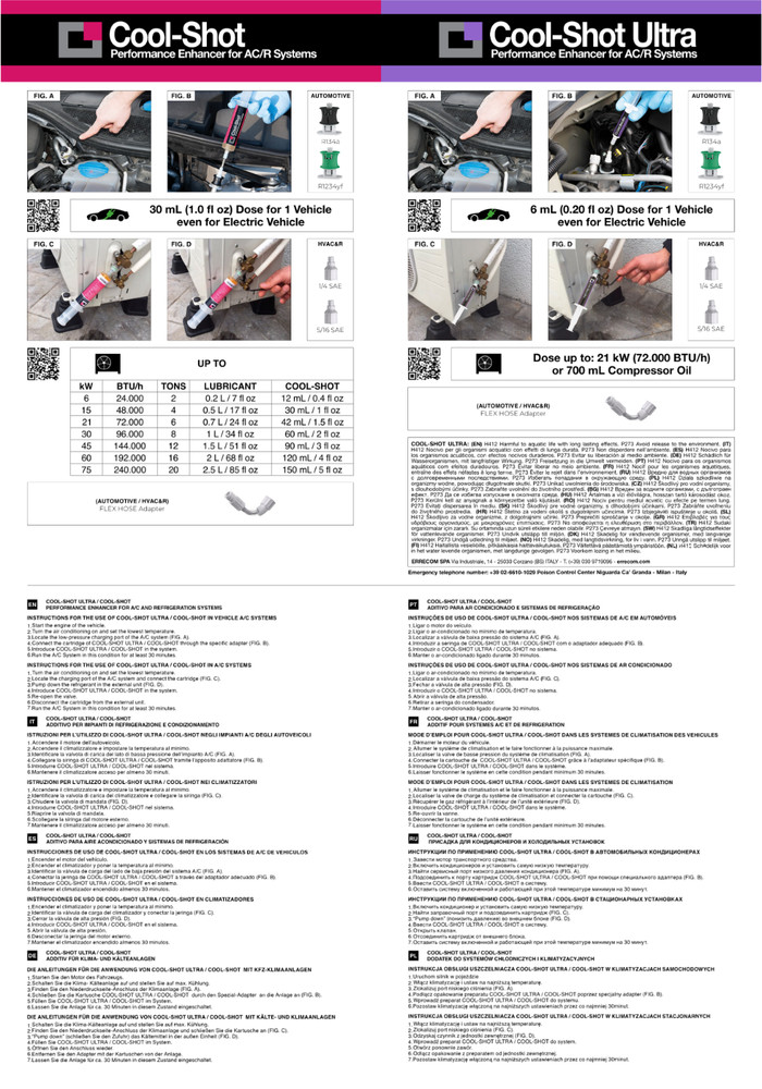 ERRECOM - Cool-Shot Ultra