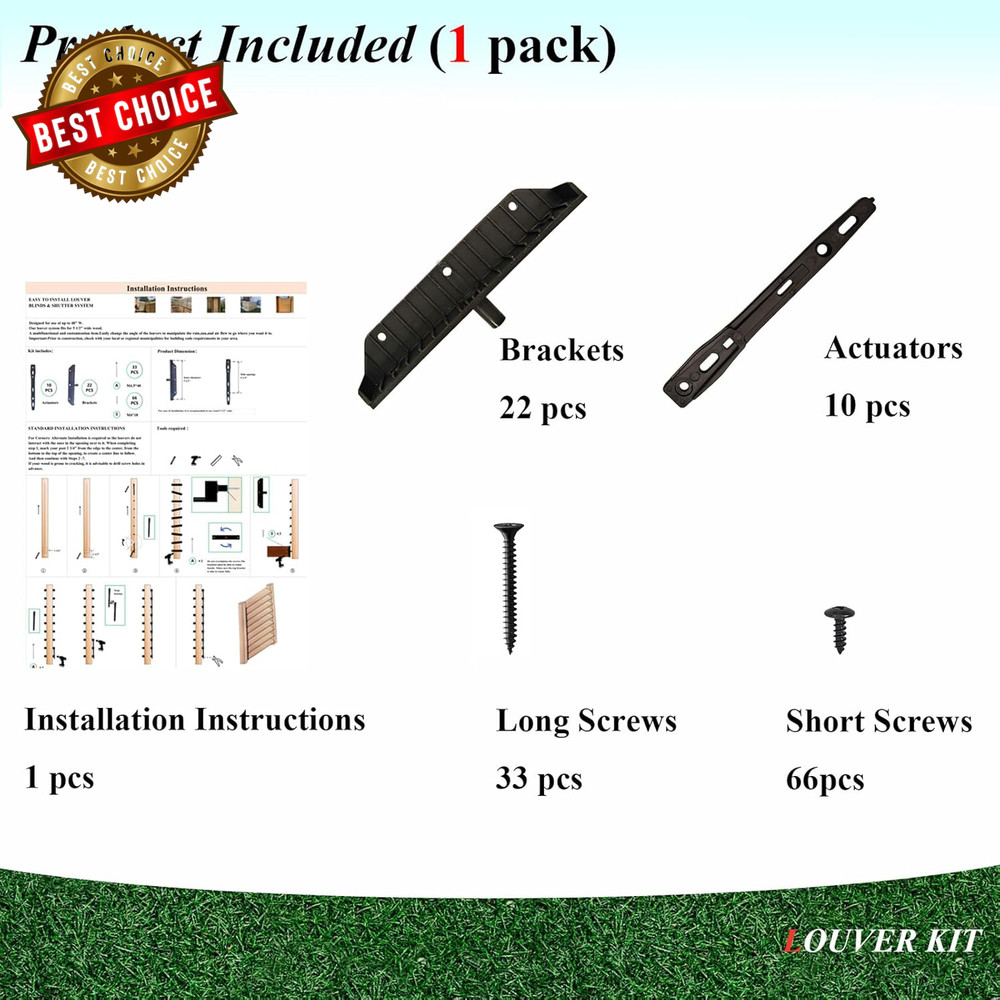 Louver Bracket Kit, Deck Sunblind System, Shutters Hardware System for Windows G