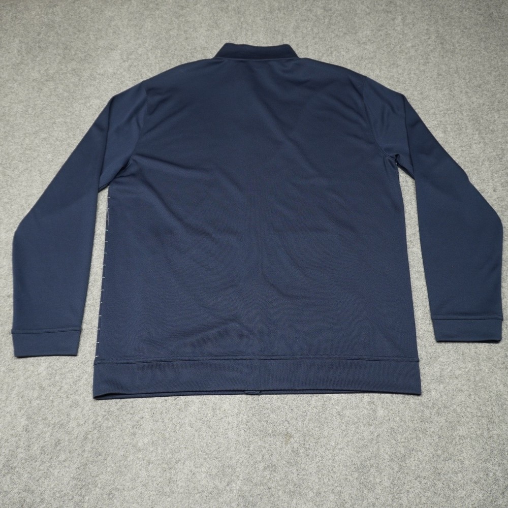 Walter Hagen Golf Jacket Men's L Polyester Full Zip Grid Pattern Performance