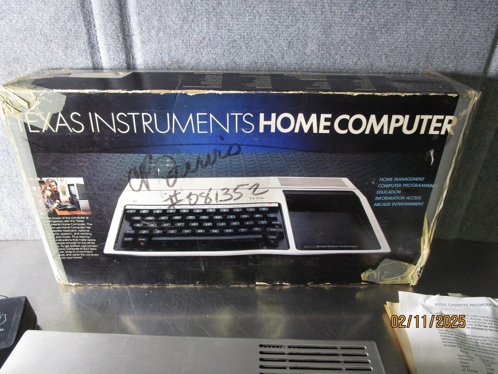 Vintage Texas Inst Home Computer T99/4A with Original Box