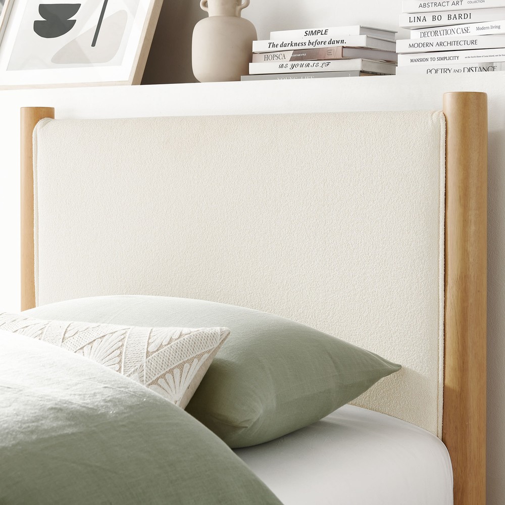 Maven Platform Bed in Feather Oak