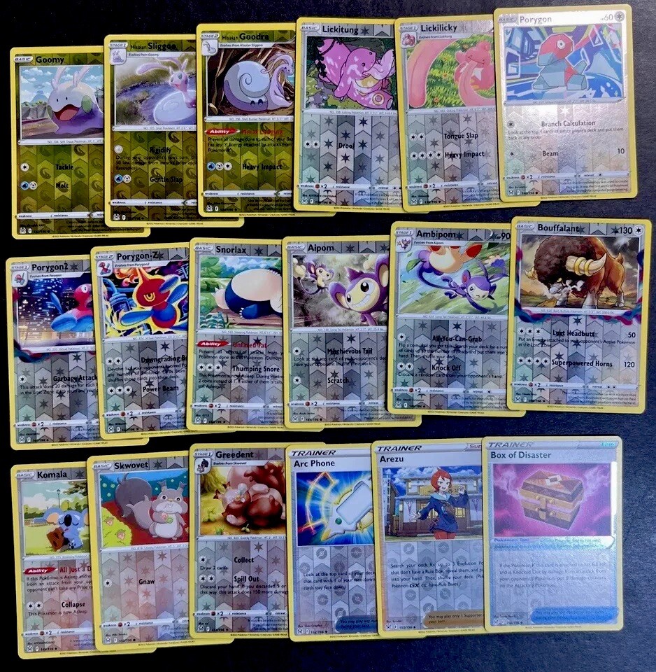 Lost Origin & Silver Tempest Base Sets - VStars/Radiants/V’s/Holos/Reverse Holos