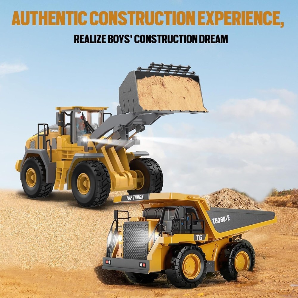 360 Rotation Remote Control Construction Truck