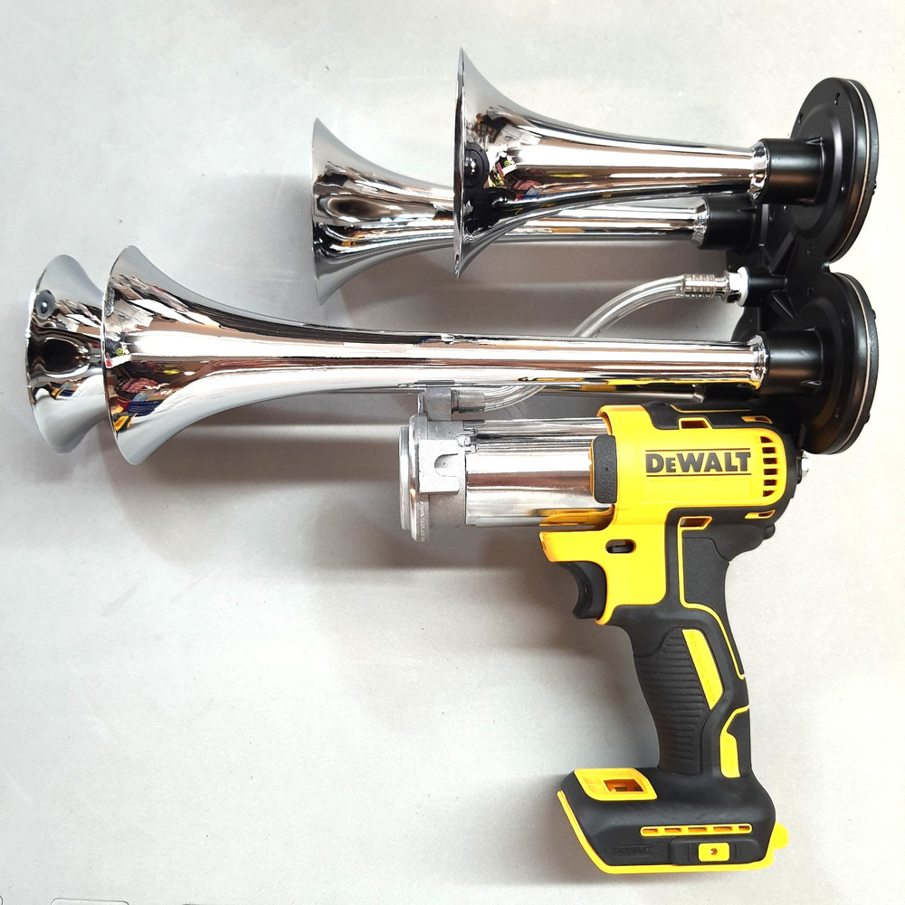 DeWalt Drill Impact Air Train Horn & Long Range (2000 ft) Remote Control 20 volt