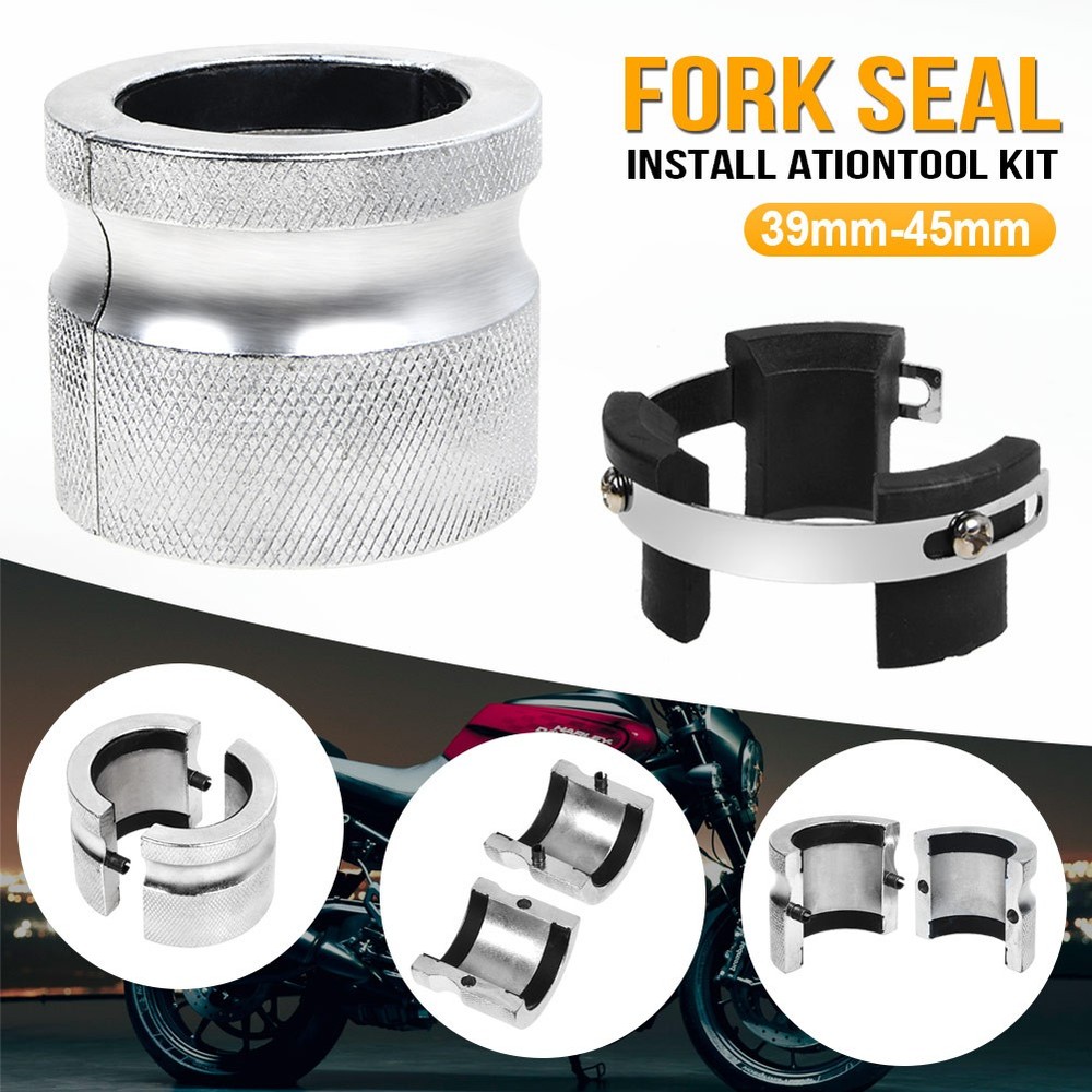 Motorcycle Adjustable Fork Oil Seal Driver Tool 39-45mm Fork Seal Tool Steel