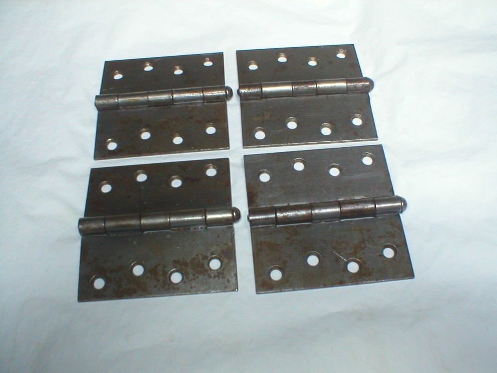 Antique Steel Cone Pin 4" Hinge Pair