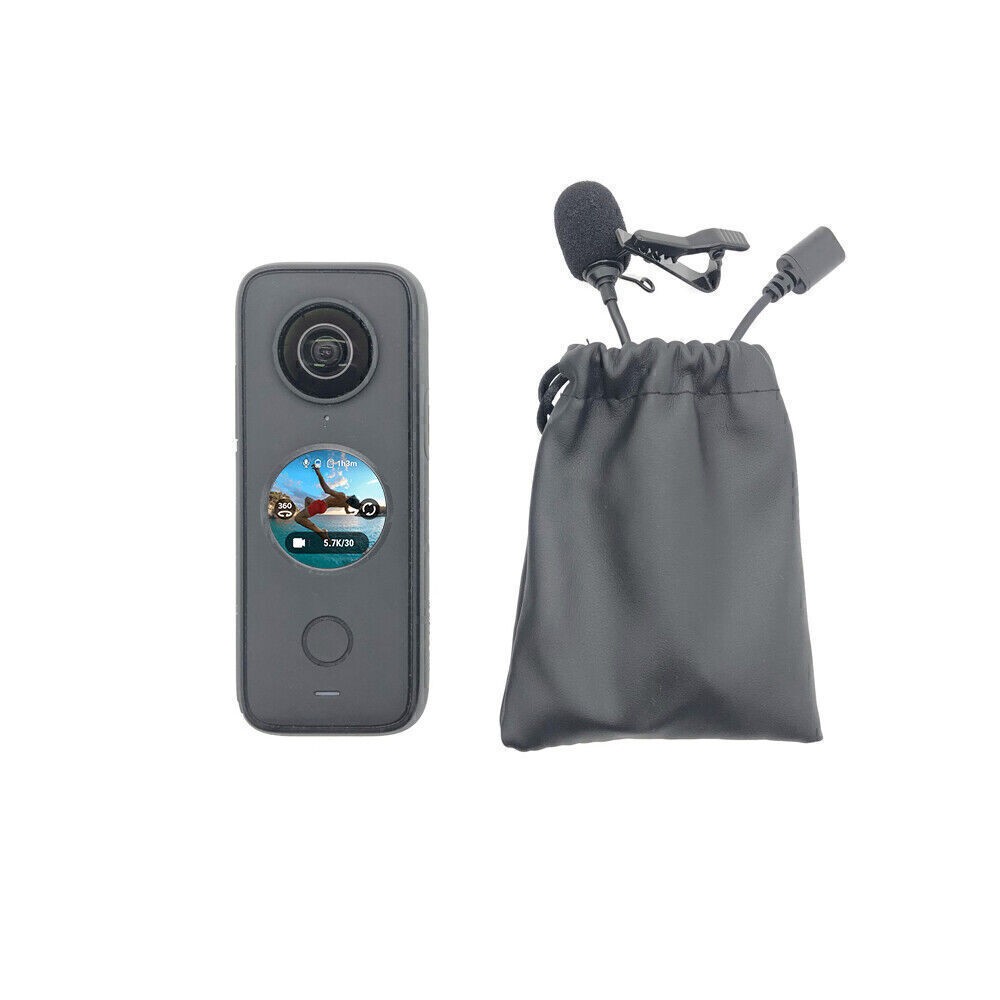 High Quality Type-C Lavalier Microphone Audio Adapter for Insta360 ONE X2 Camera