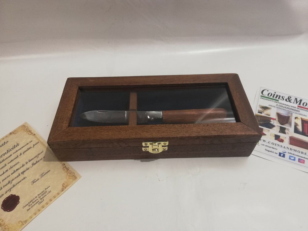 Wood Display Case For Knives Coins
