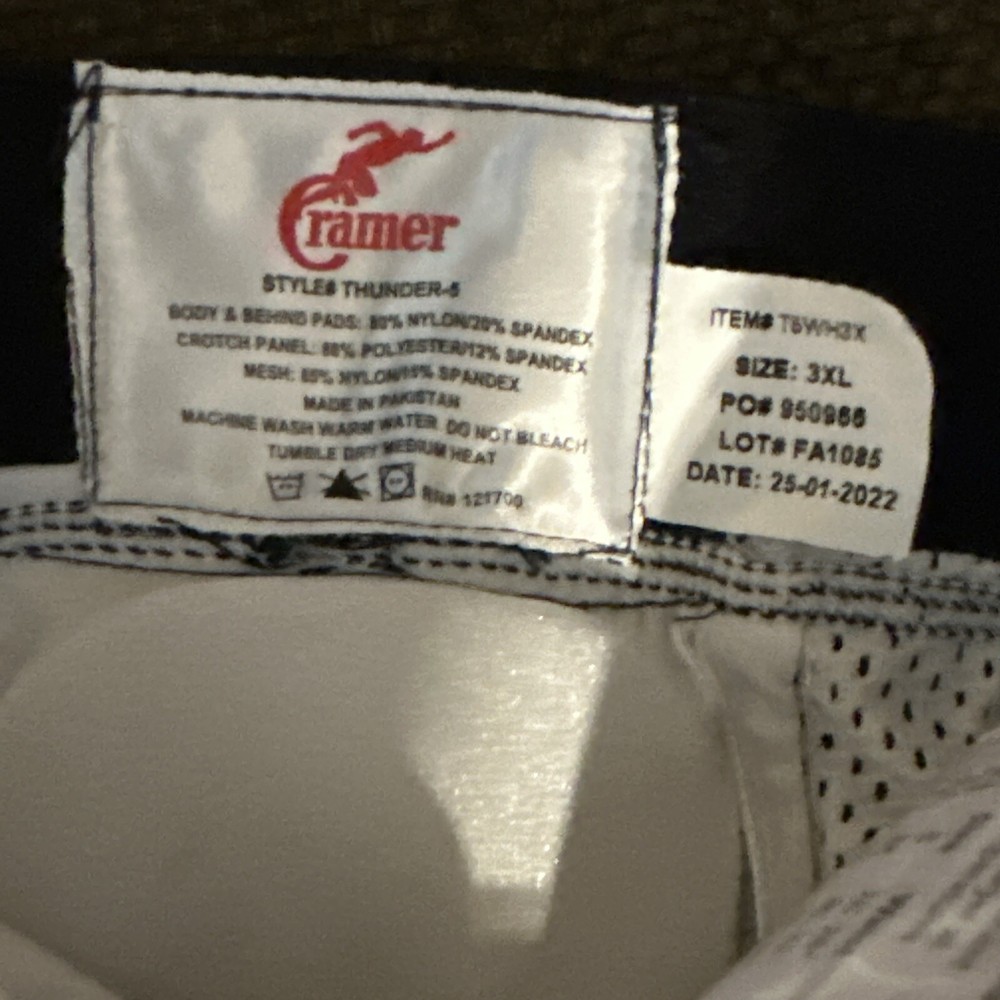 Cramer Thunder 5 Football Girdle- 3XL