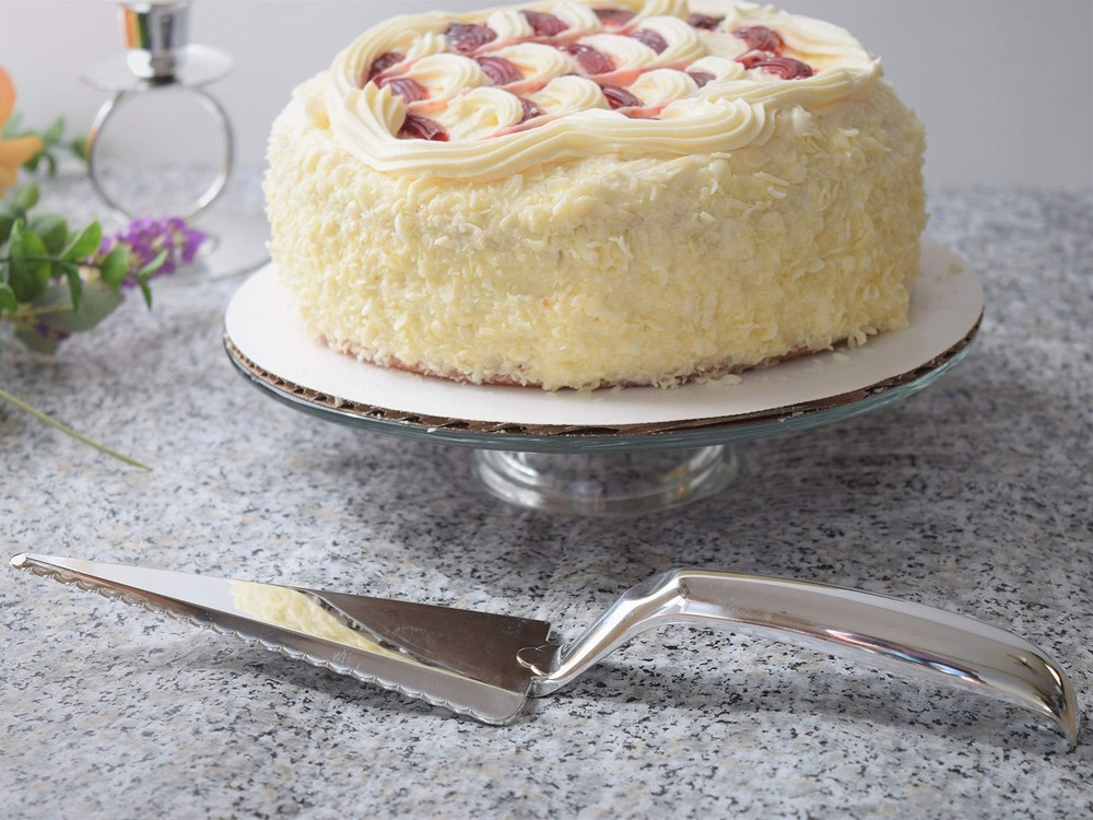 6 Pack | Disposable Plastic Pie/cake Servers | Heavy Duty | Silver