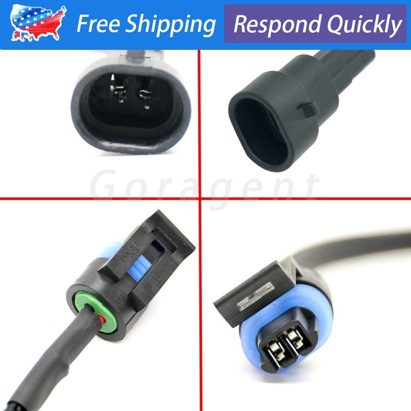 Fit 2 Wire Water Temp LSX Plug CTS Coolant Temperature Sensor Extension Harness