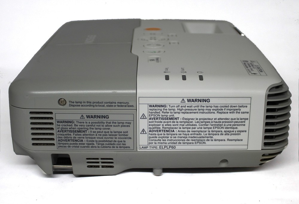 Epson Powerlite 95 Projector (1932 Bulb Hours - Missing mounting inserts)