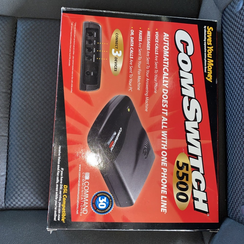 COMMAND COMMUNICATIONS ComSwitch 5500 Phone Line Sharing Device | CS 5500 | USED