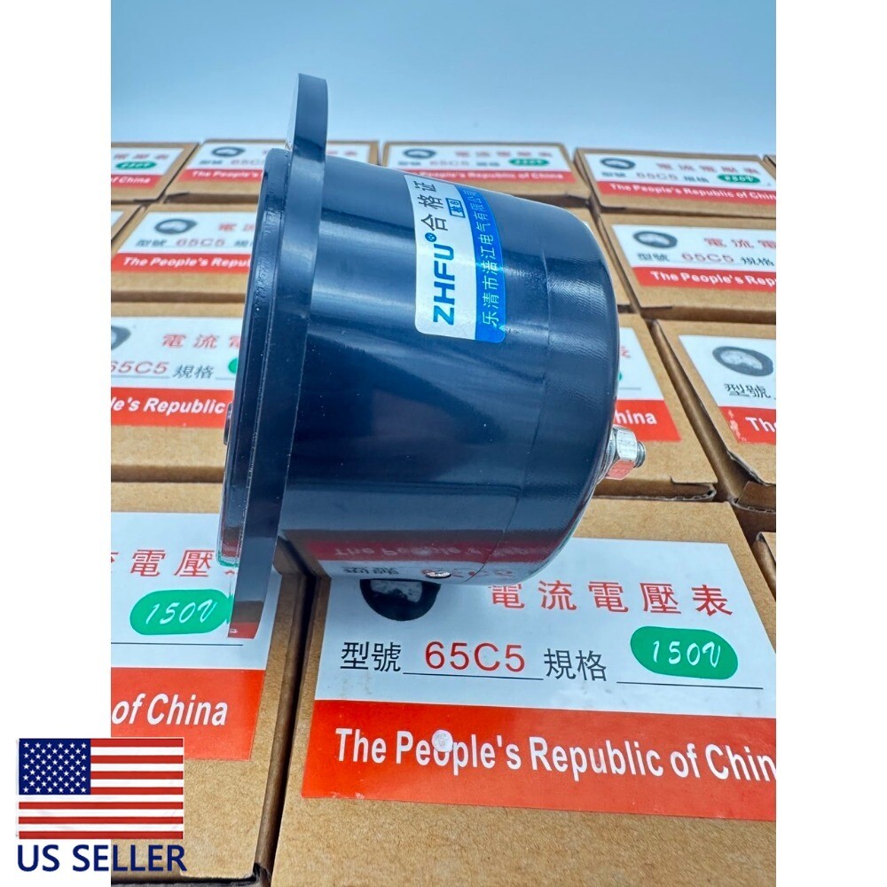 1PC DC 0 ~ 150V Round Analog Volt Pointer Needle Panel Meter Voltmeter