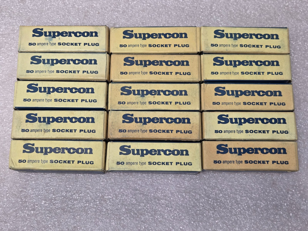 '1 PIECE' - PN# PS50GWT - SUPERCON - SOCKET PLUG - WHITE