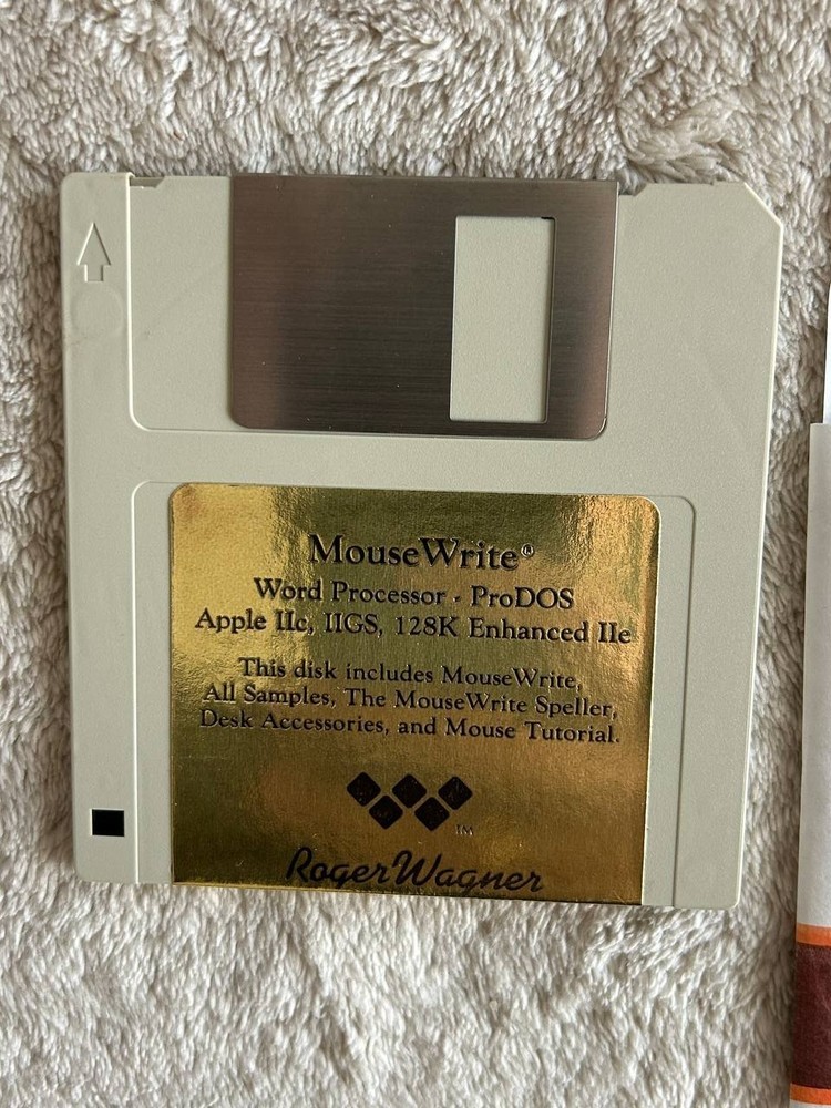 Macintosh MouseWrite Word Processor for Apple IIc IIGS IIe. Software 1985-86 #2