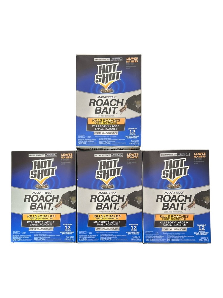 Hot Shot MaxAttrax Roach Bait 12ct/4 pack