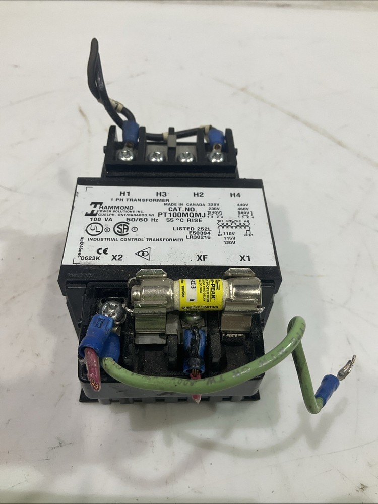 HAMMOND PT100MQMJ CONTROL TRANSFORMER F2M