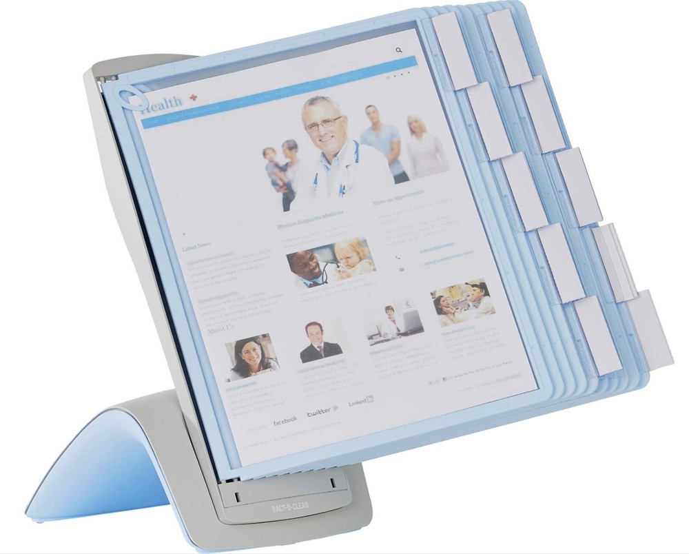 DURABLE - Display panel system SHERPA® STYLE DESK 10 Letter Antimicrobial