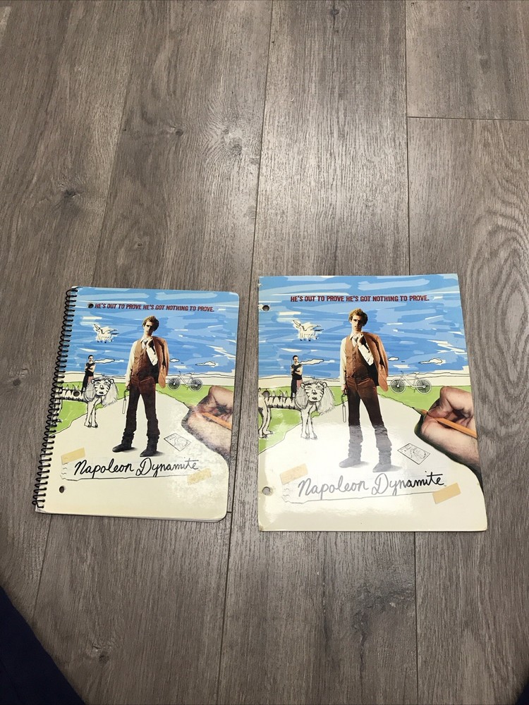 Vintage 2005 Napoleon Dynamite Folder And Notebook