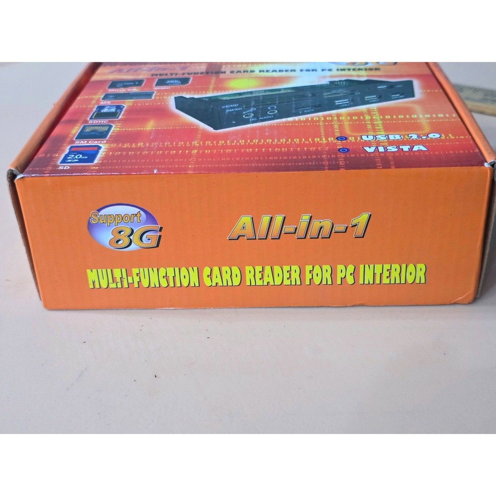 All-in-1 Internal 5.25" PC Card Reader USB 2.0 Hub e-SATA HD Audio Front Panel