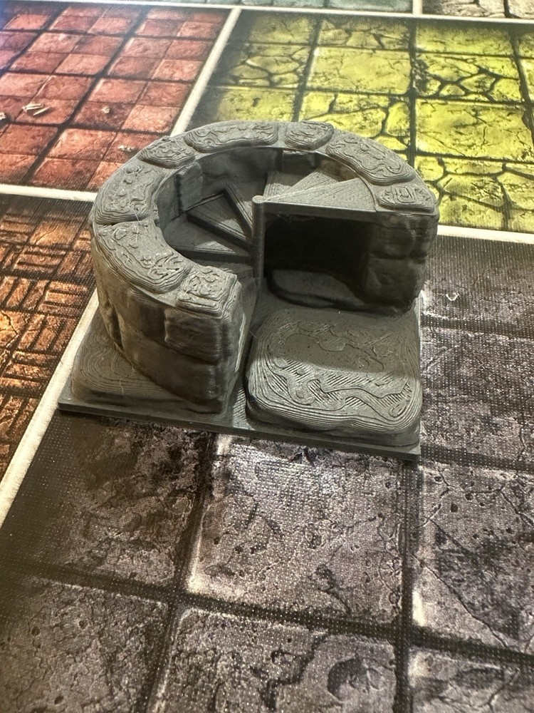 3D Stairwell Set (6pcs) – HeroQuest Compatible – Multi-Level Dungeon