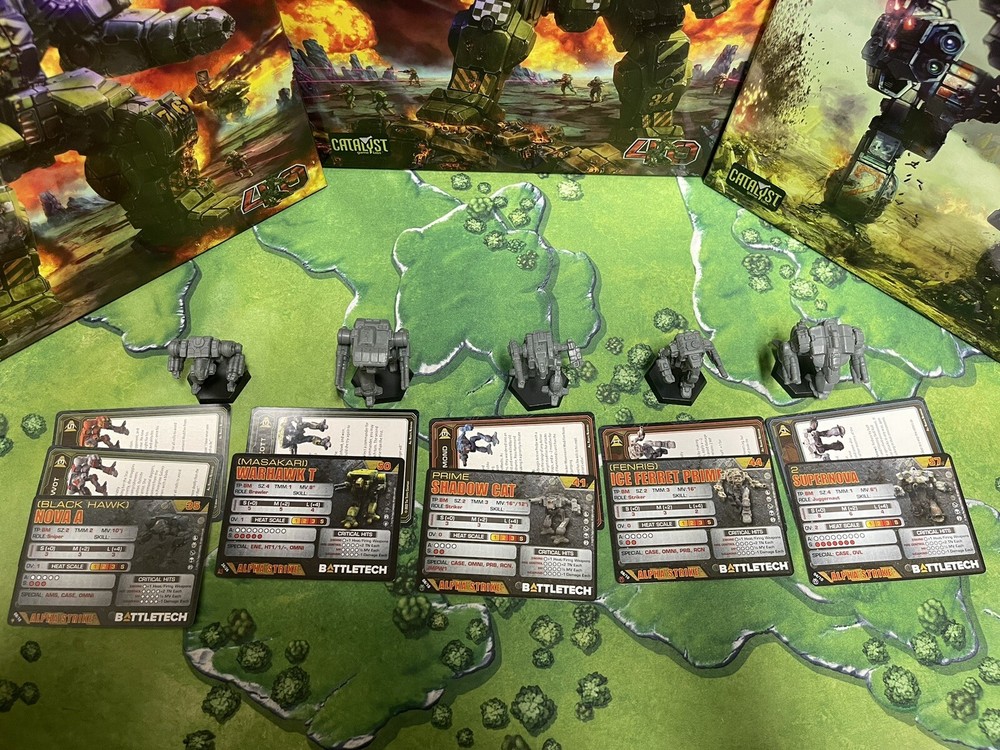 Battletech Star( Nova, Warhawk, Shadow Cat, Ice Ferret, Supernova) Plastic Minis