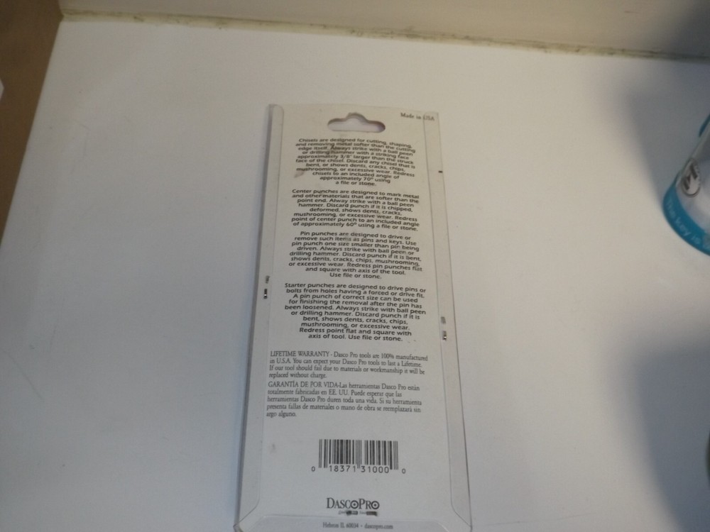 DASCOPRO 5 PIECE CHISEL & PUNCH KIT