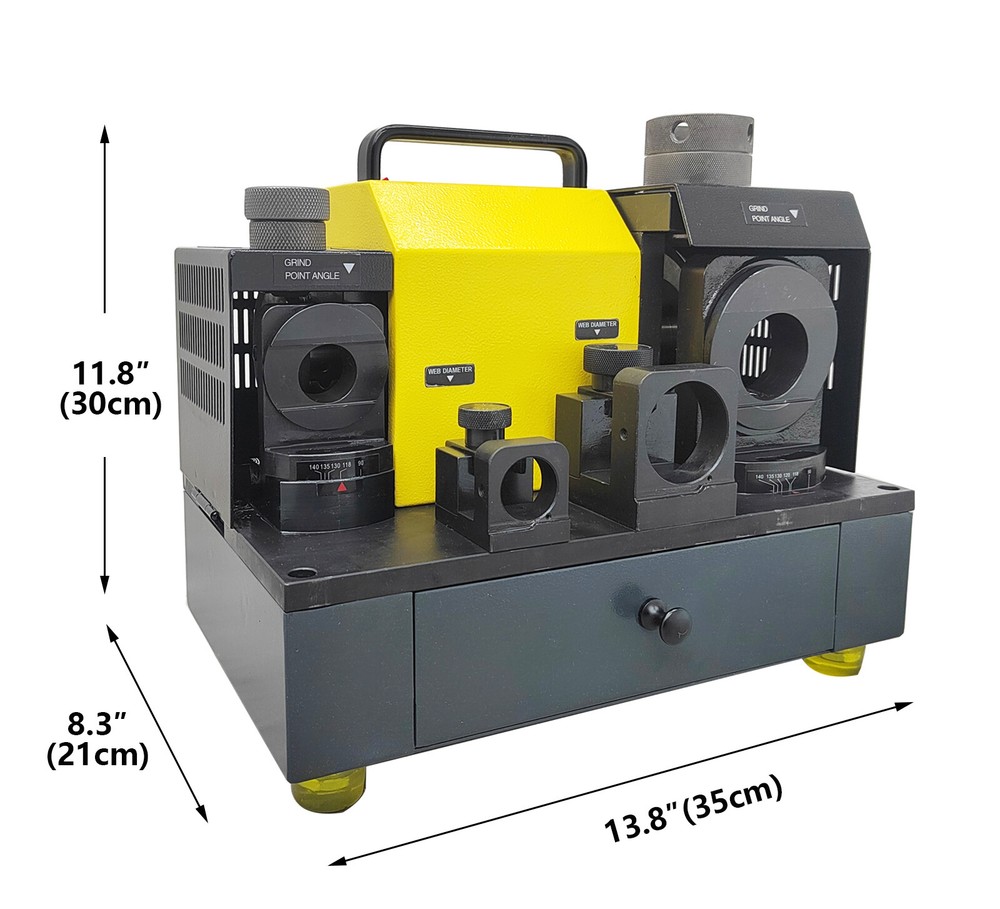 Multi-Functional Drill Bit Sharpener Drill Grinder Drill Bit 24 Collets 3-26mm