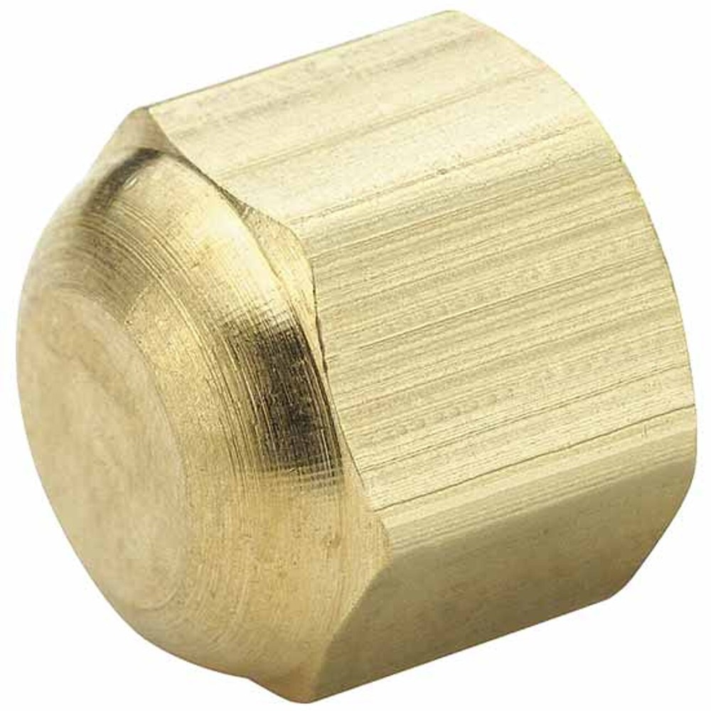 F404 - 1/4 Inch Brass Flared Cap Nut