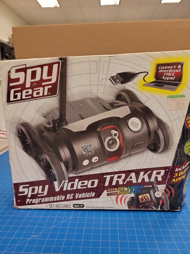 Spy Gear Spy Video TRAKR Programmable RC Vehicle Remote Control Toy Untested