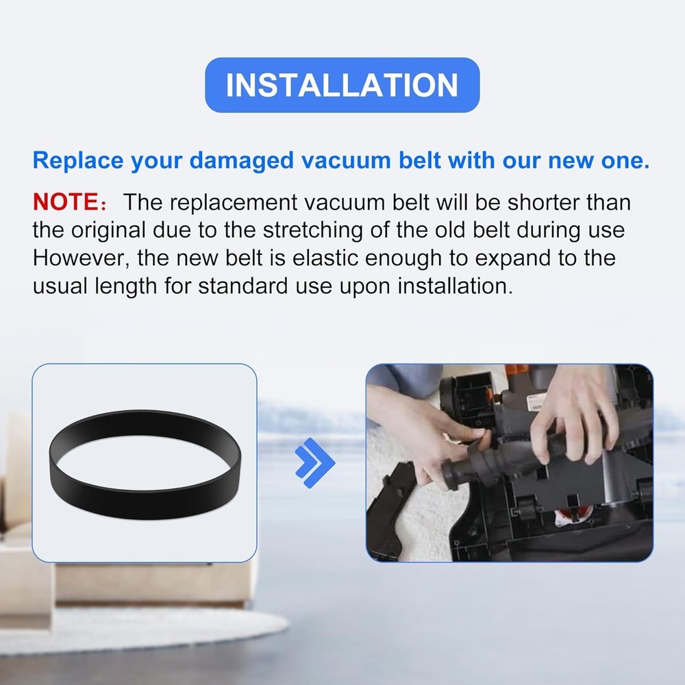 Vacuum Belt for Eureka PowerSpeed Lightweight Cleaner, Replace Parts...