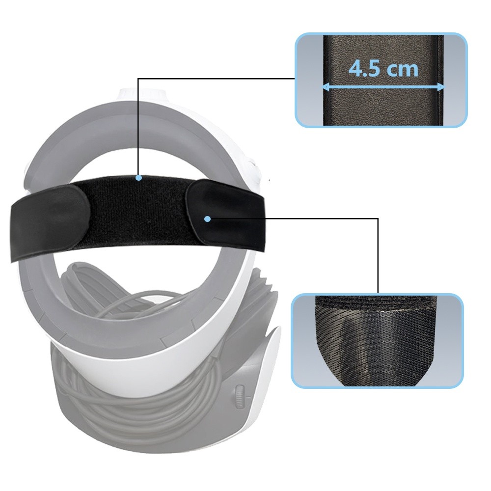 PU Decompression Straps for Pico 4 Series Compatible with for Most VR Glasses