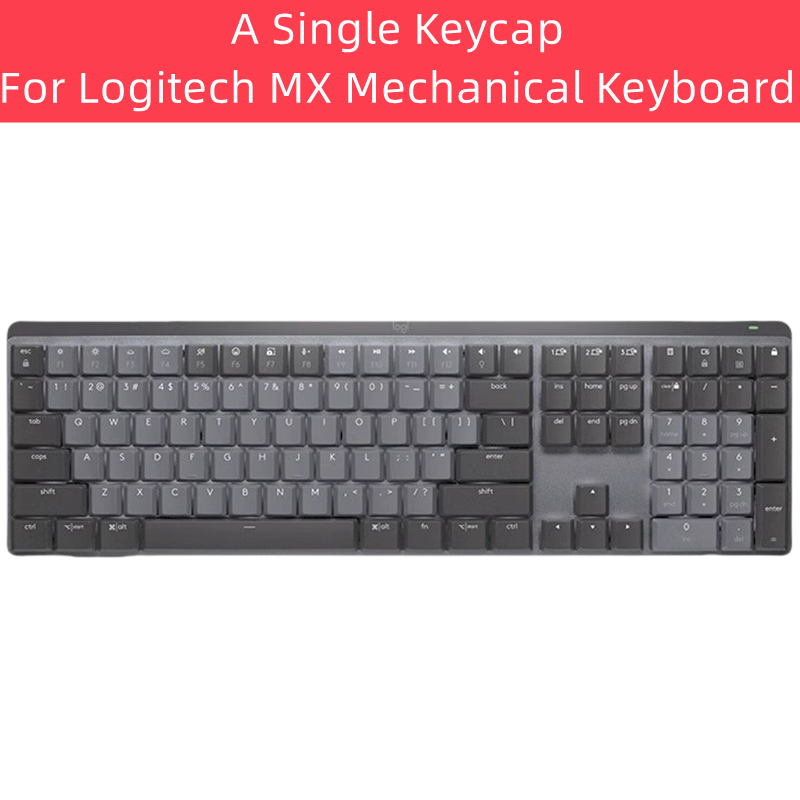 Logitech MX Mechanical SINGLE REPLACEMENT KEYBOARD KEYCAPS Graphite ash