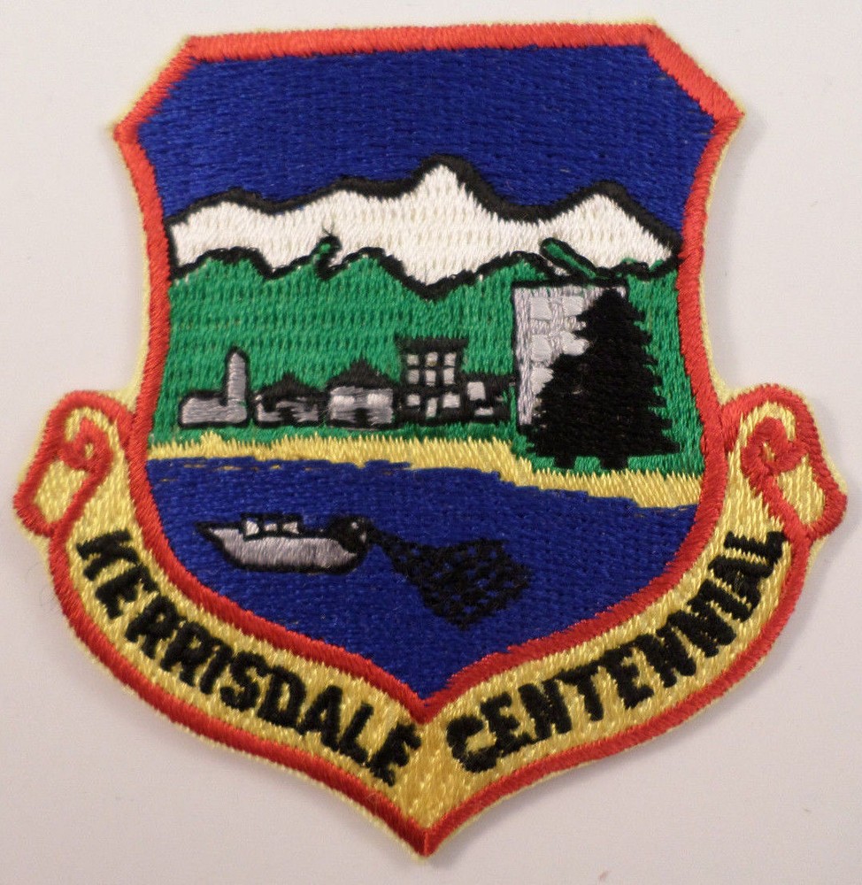 Kerrisdale Centennial Shield Shape Uniform Military Patch #Mtrd12