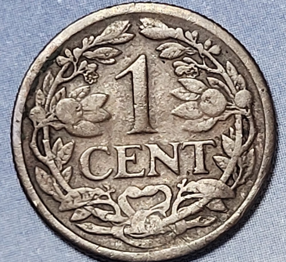 1916 Netherlands Cent Free Shipping