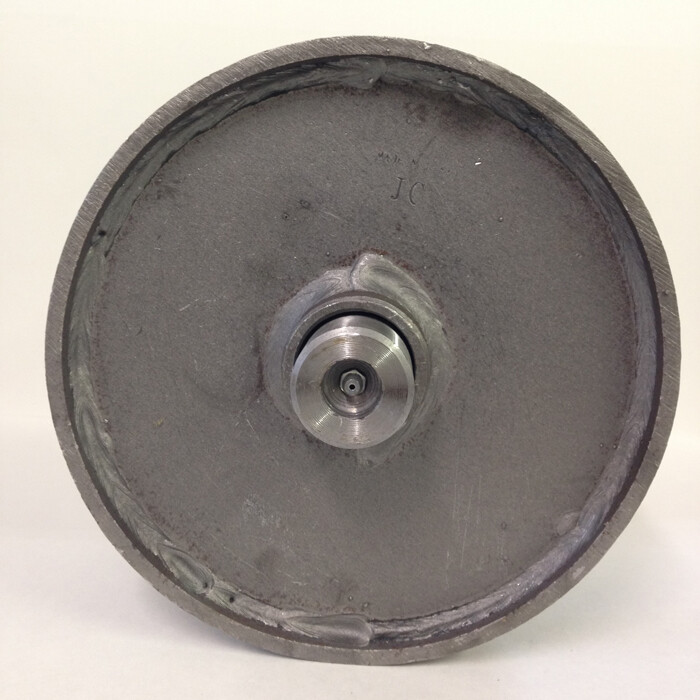 10" x 8" Ground Roller with Axle for Roll Off Containers