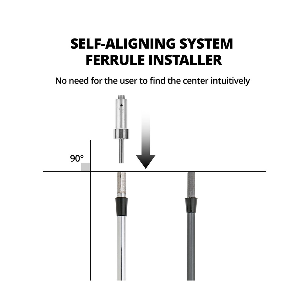 Automatic Precision Golf Shaft Ferrule Installer - Collared Ferrule Alignment...